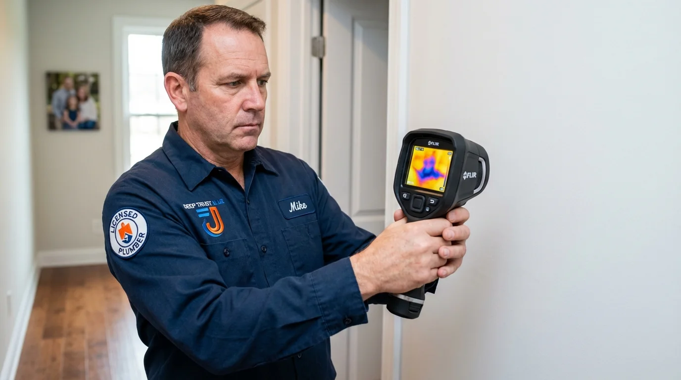 Thermal imaging leak detection by Johns Plumbing LLC in Grand Prairie